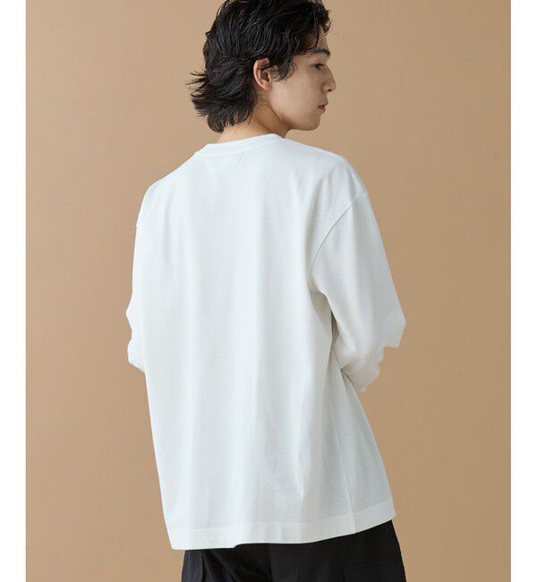 LACOSTE「【オンライン限定】LACOSTE 鹿の子オーバーサイズプリント ロングスリーブTシャツ」|Tシャツ・カットソー|