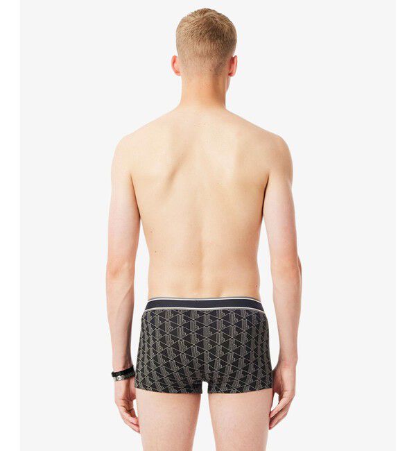 LACOSTE「モノグラム＆プレーン／3パックストレッチコットントランクショーツセット」|インナー|