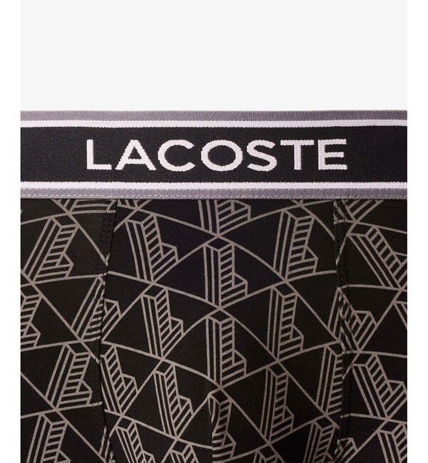 LACOSTE「モノグラム＆プレーン／3パックストレッチコットントランクショーツセット」|インナー|