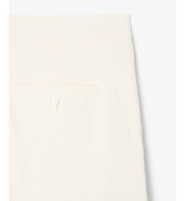 LACOSTE「オーバーサイズフランネル タックワイドパンツ」|チノ|