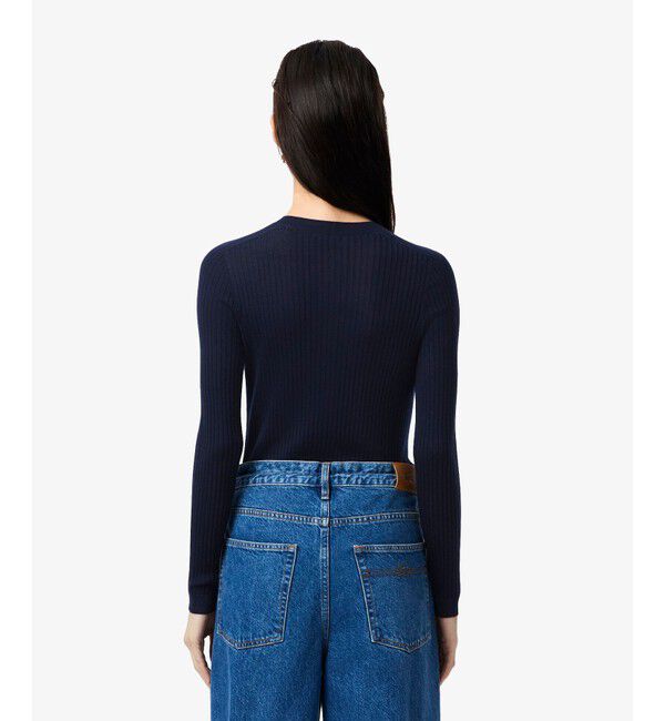 LACOSTE「3Dニッティングメリノウール ハイゲージニットカーディガン」|カーディガン|