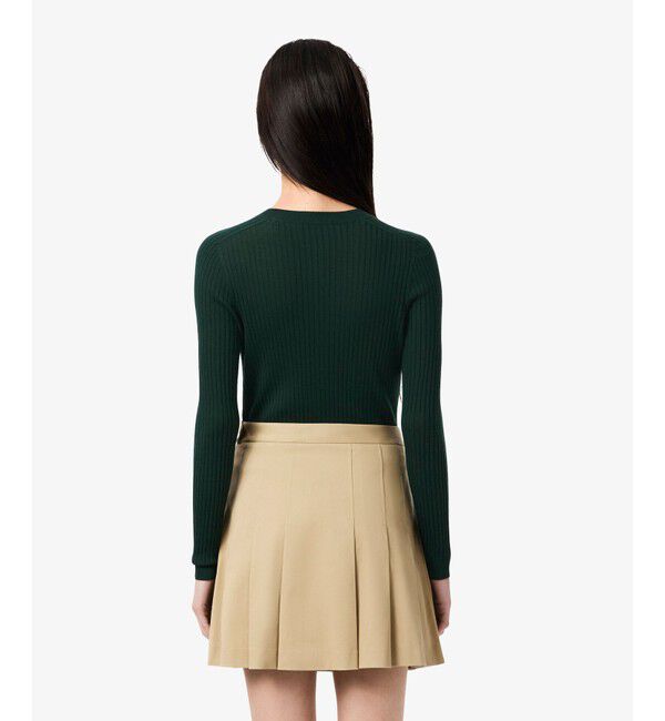 LACOSTE「3Dニッティングメリノウール ハイゲージニットカーディガン」|カーディガン|