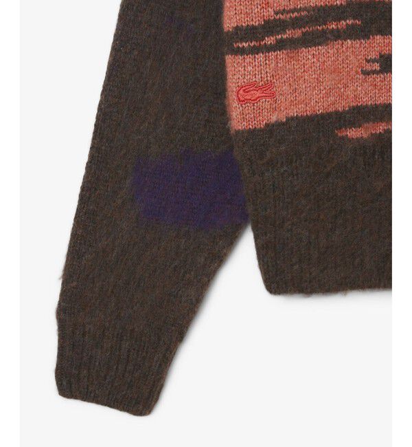 LACOSTE「ランドスケープジャカードアルパカブレンドニットセーター」|ニット・セーター|