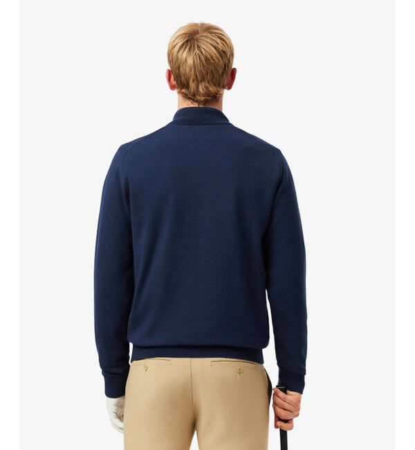 LACOSTE「ウールブレンドハーフジップゴルフセーター」|ニット・セーター|