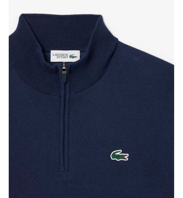 LACOSTE「ウールブレンドハーフジップゴルフセーター」|ニット・セーター|