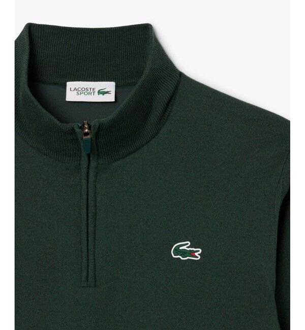 LACOSTE「ウールブレンドハーフジップゴルフセーター」|ニット・セーター|
