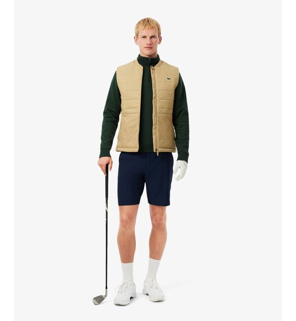 LACOSTE「ウールブレンドハーフジップゴルフセーター」|ニット・セーター|