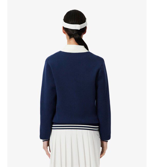 LACOSTE「ウィンドブレイカーニットカーディガン」|カーディガン|