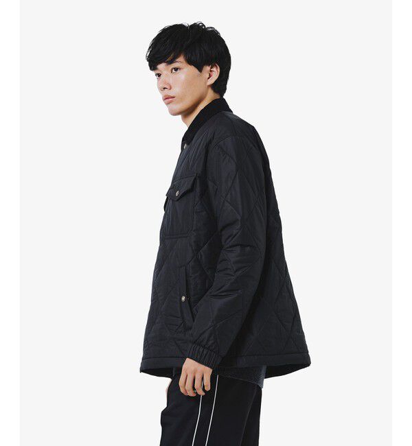 LACOSTE「THERMORE中綿 コーデュロイカラーキルティングジャケット」|ブルゾン・スタジャン|