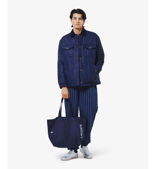 LACOSTE「THERMORE中綿 コーデュロイカラーキルティングジャケット」|ブルゾン・スタジャン|