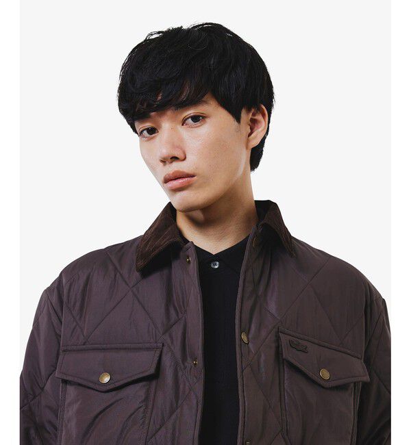 LACOSTE「THERMORE中綿 コーデュロイカラーキルティングジャケット」|ブルゾン・スタジャン|