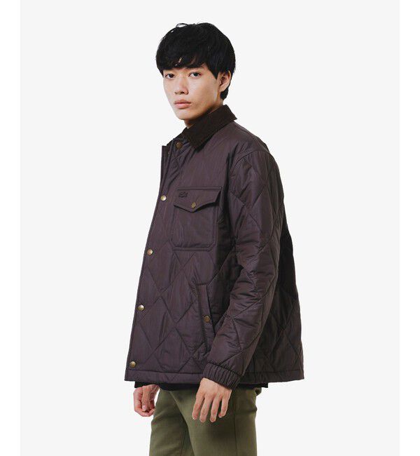LACOSTE「THERMORE中綿 コーデュロイカラーキルティングジャケット」|ブルゾン・スタジャン|