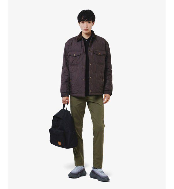 LACOSTE「THERMORE中綿 コーデュロイカラーキルティングジャケット」|ブルゾン・スタジャン|