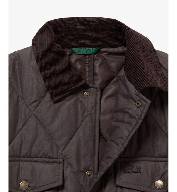 LACOSTE「THERMORE中綿 コーデュロイカラーキルティングジャケット」|ブルゾン・スタジャン|