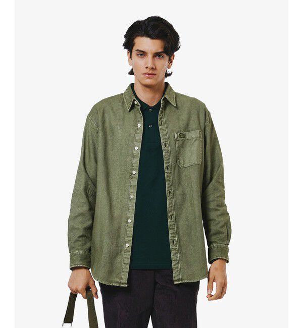 LACOSTE「ウォッシュドヘリンボーンネルシャツ」|シャツ・ブラウス|