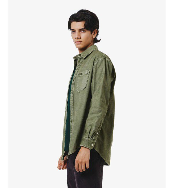 LACOSTE「ウォッシュドヘリンボーンネルシャツ」|シャツ・ブラウス|