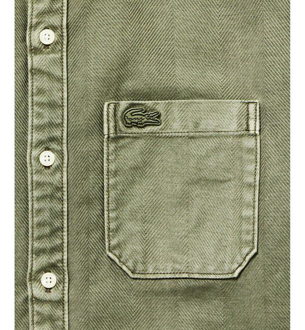 LACOSTE「ウォッシュドヘリンボーンネルシャツ」|シャツ・ブラウス|