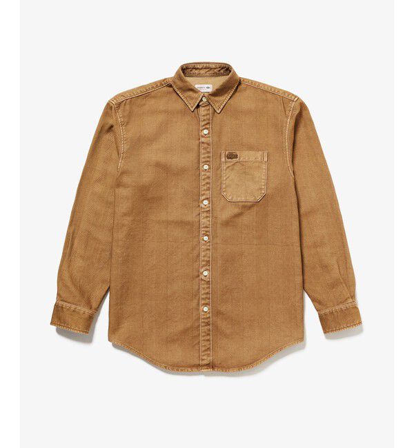 LACOSTE「ウォッシュドヘリンボーンネルシャツ」|シャツ・ブラウス|