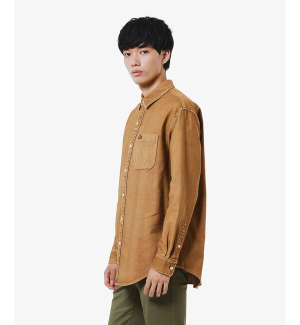 LACOSTE「ウォッシュドヘリンボーンネルシャツ」|シャツ・ブラウス|