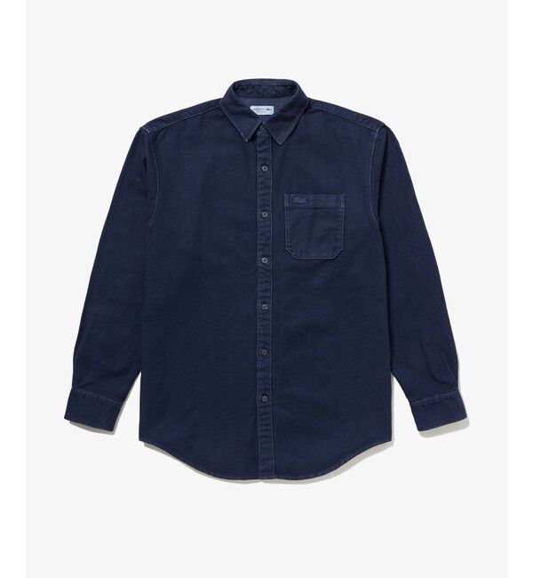 LACOSTE「ウォッシュドヘリンボーンネルシャツ」|シャツ・ブラウス|