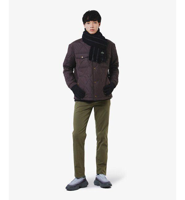 LACOSTE「メリノウールストライプマフラー」|マフラー|