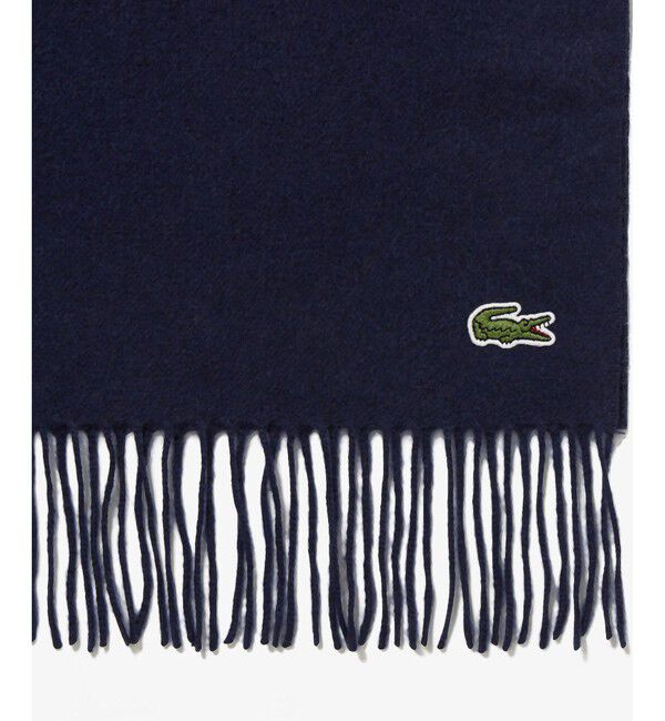 LACOSTE「ホワイトカシミヤマフラー」|マフラー|