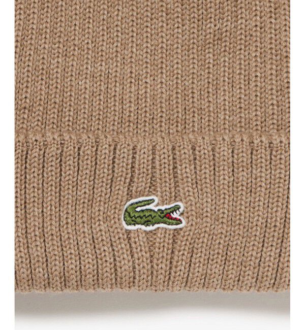 LACOSTE「ウールリブニットキャップ」|キャップ・キャスケット|