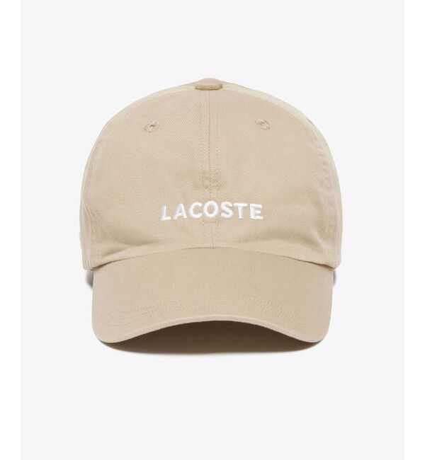 LACOSTE「ウォッシュドツイルローキャップ」|キャップ・キャスケット|