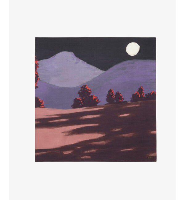 LACOSTE「ランドスケーププリントスカーフ」|マフラー|