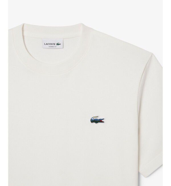 LACOSTE「ランドスケープワニロゴワンポイントTシャツ」|Tシャツ・カットソー|