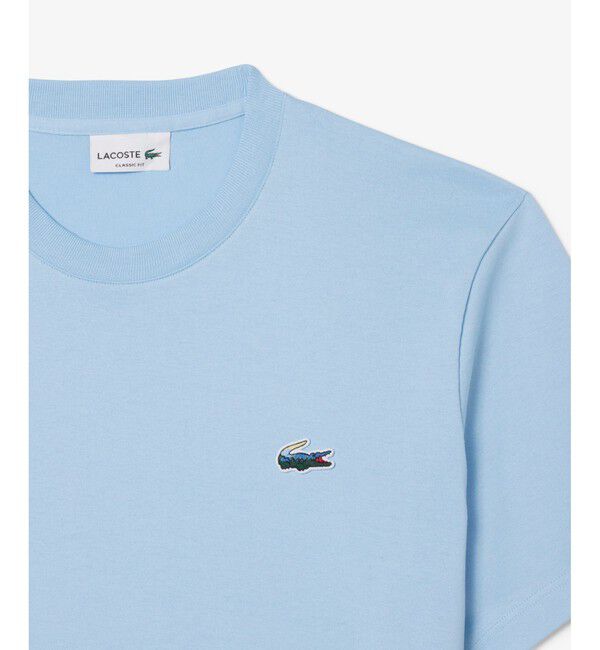 LACOSTE「ランドスケープワニロゴワンポイントTシャツ」|Tシャツ・カットソー|