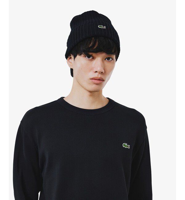 LACOSTE「ヘビーウェイトシングルジャージ長袖Tシャツ」|Tシャツ・カットソー|