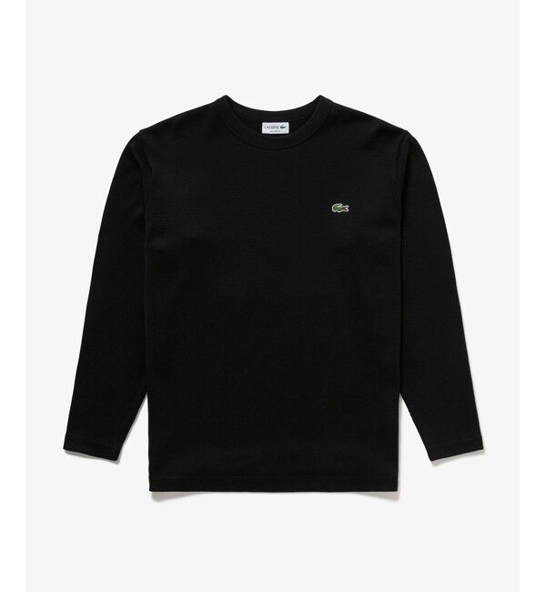 LACOSTE「ヘビーウェイトシングルジャージ長袖Tシャツ」|Tシャツ・カットソー|