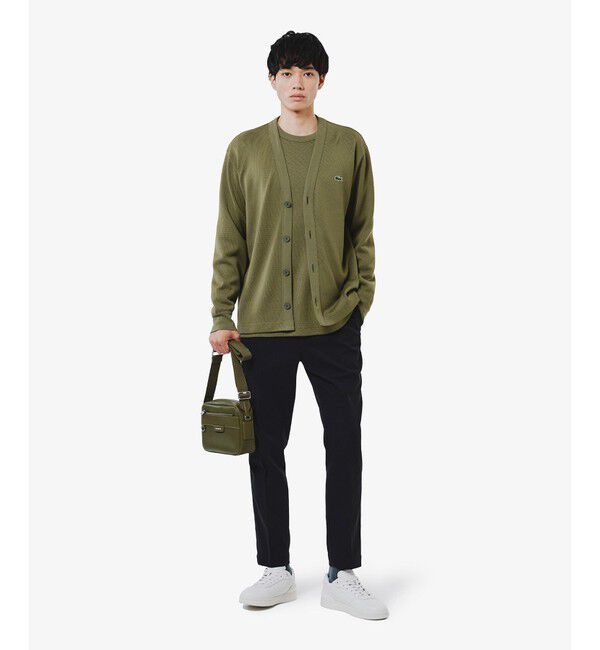 LACOSTE「ヘビーウェイトシングルジャージ長袖Tシャツ」|Tシャツ・カットソー|