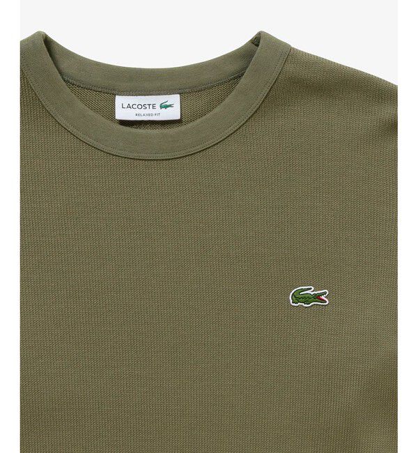 LACOSTE「ヘビーウェイトシングルジャージ長袖Tシャツ」|Tシャツ・カットソー|