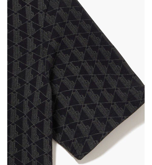 LACOSTE「インディゴ鹿の子地 モノグラム半袖Tシャツ」|Tシャツ・カットソー|