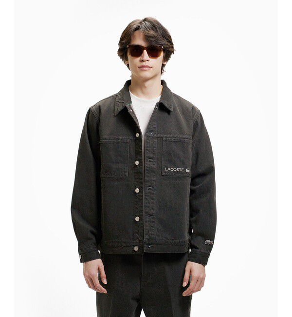 LACOSTE「デニムトラッカージャケット」|デニムジャケット|