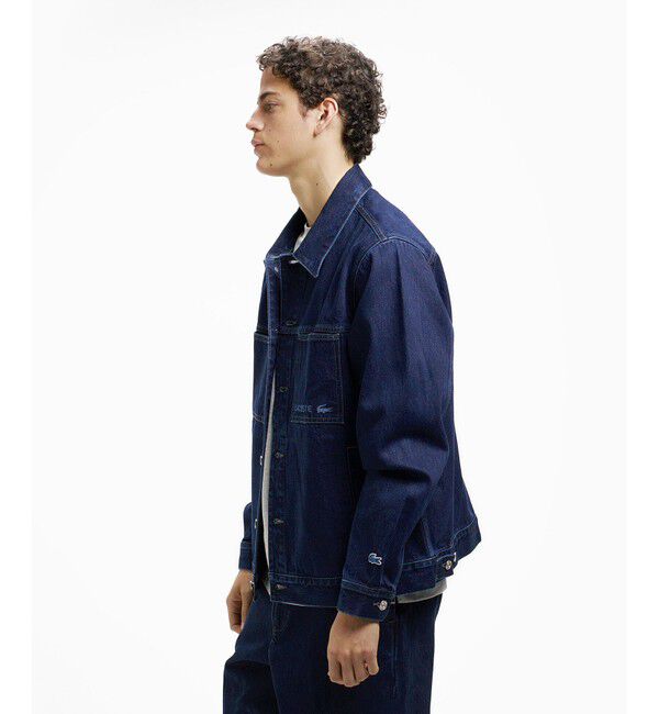 LACOSTE「デニムトラッカージャケット」|デニムジャケット|