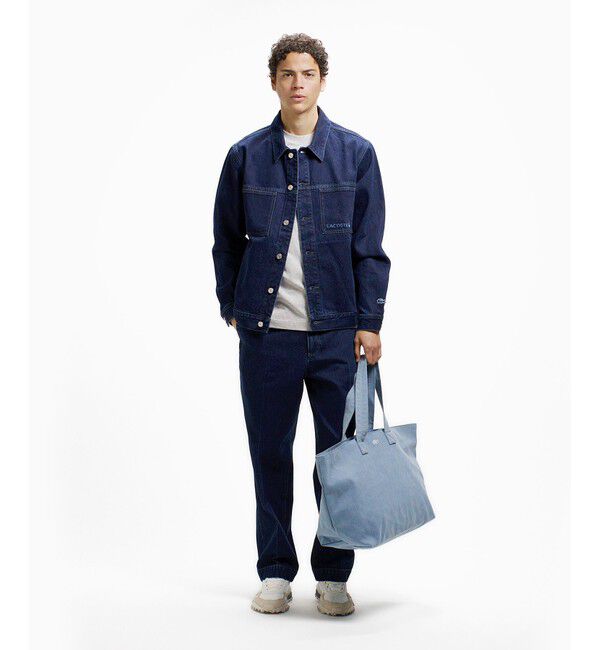 LACOSTE「デニムトラッカージャケット」|デニムジャケット|