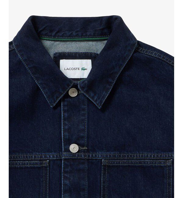 LACOSTE「デニムトラッカージャケット」|デニムジャケット|