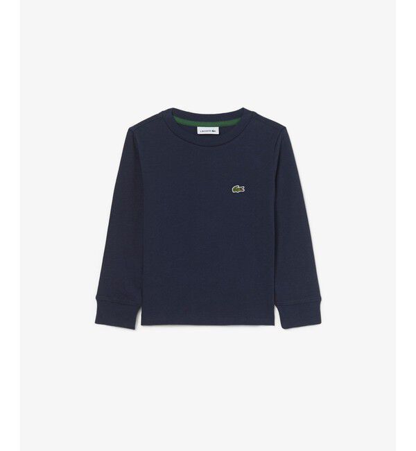 LACOSTE「【EC only】JUNIORベーシックワニロゴパッチ長袖Tシャツ」|Tシャツ・カットソー|ネイビー