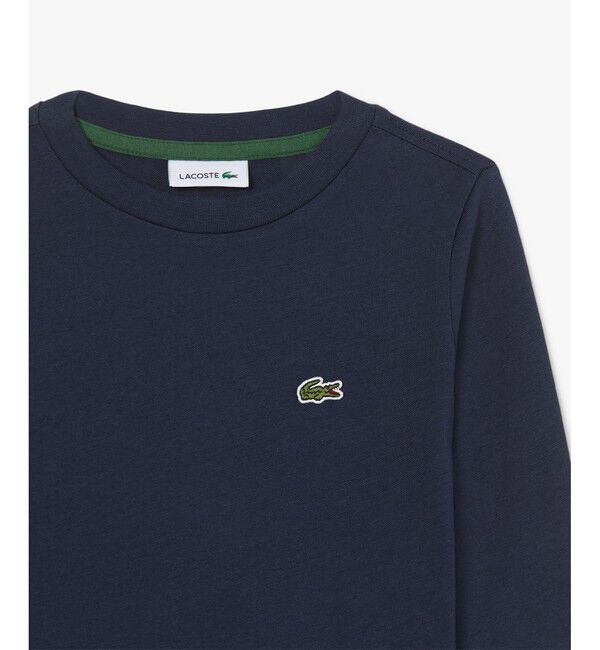 LACOSTE「【EC only】JUNIORベーシックワニロゴパッチ長袖Tシャツ」|Tシャツ・カットソー|