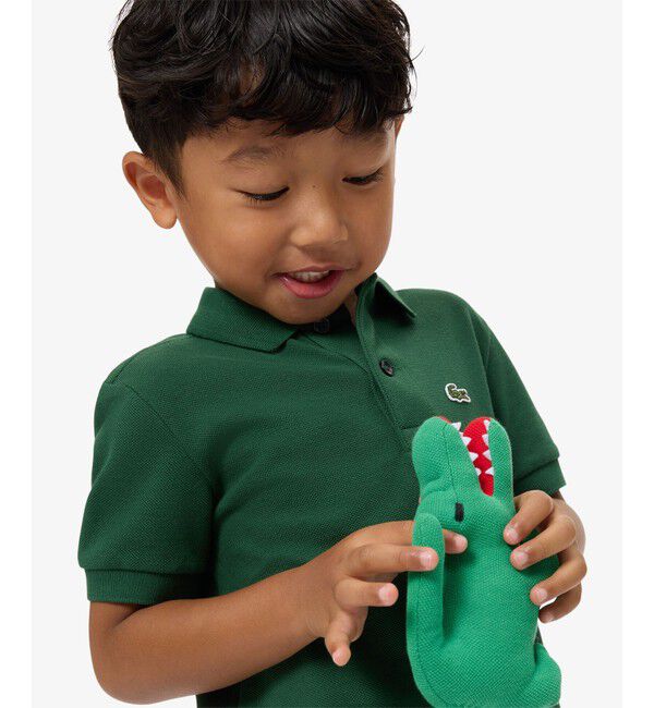 LACOSTE「【EC only】Boys ポロシャツ (半袖)」|ポロシャツ|グリーン