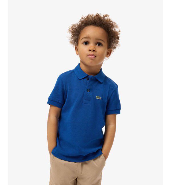 LACOSTE「【EC only】Boys ポロシャツ (半袖)」|ポロシャツ|ブルー
