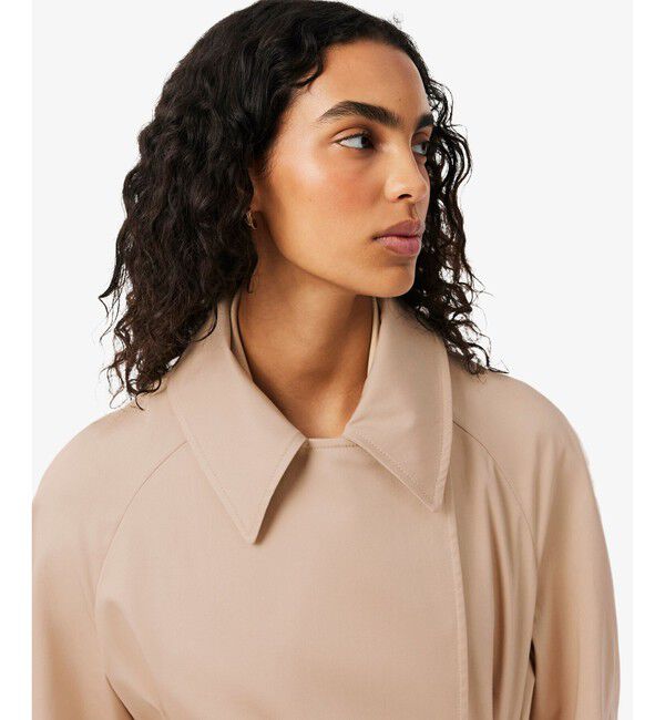 LACOSTE「オーバーサイズ撥水トレンチコート」|トレンチコート|