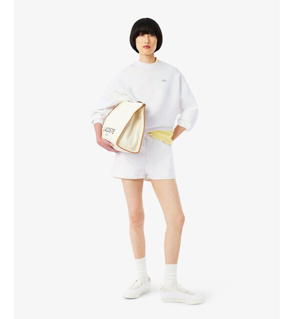 LACOSTE「オーバーサイズダブルフェイスジャージ クルーネックスウェットシャツ」|スウェット・ジャージ|