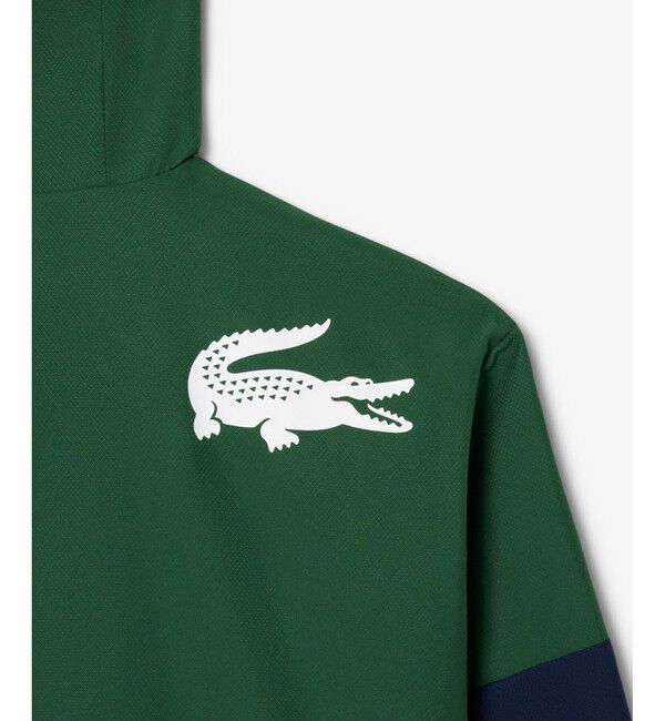 LACOSTE「カラーブロック フーデッドトラックジャケット」|パーカー|