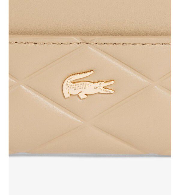 LACOSTE「クロコダイル キルティングレザーカードケース」|名刺入れ・カードケース|