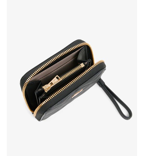 LACOSTE「クロコダイル キルティングレザーラウンドジップミニウォレット」|財布|