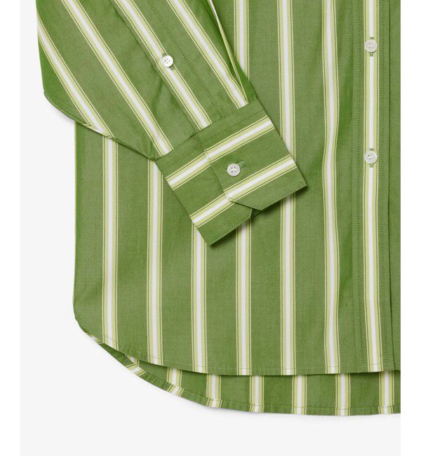 LACOSTE「オーバーサイズストライプポプリンシャツ」|シャツ・ブラウス|